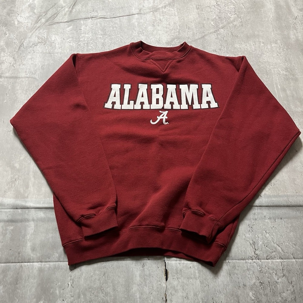J. America Mens Alabama Crimson Tide Hooded Pullover Sweater Red Size Small